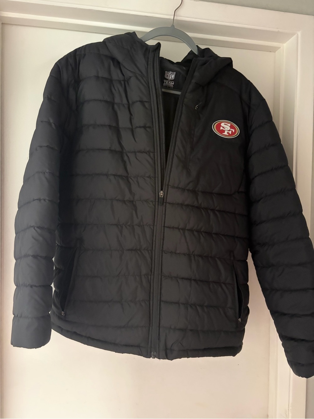San Francisco 49ers Black Puffer Jacket Men’s L